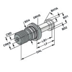 Çekme Saplamasıs ISO7388-3 | İçinm JF | M16 | 60° | sealed | incl. O-ring