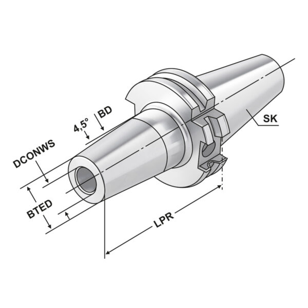 Shrink Tutucu 4,5° SK 40 - 08 - 80