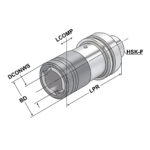 Hızlı Değiştirilebilir Kılavuz Tutucusu HSK 63 - M3-M14 - Gr.1