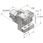 Multi-turning toolholders 90° HSK 63-25-85